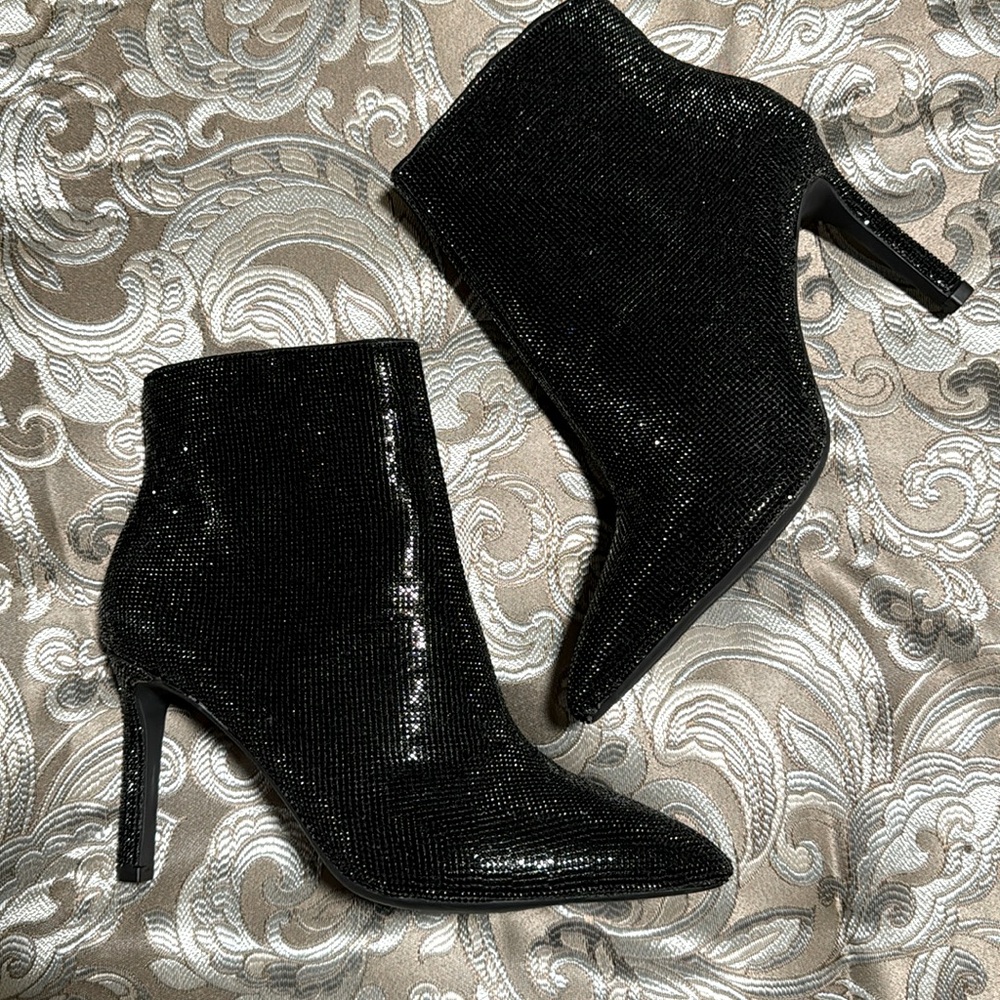 GIANNI BINI annina black heeled boots